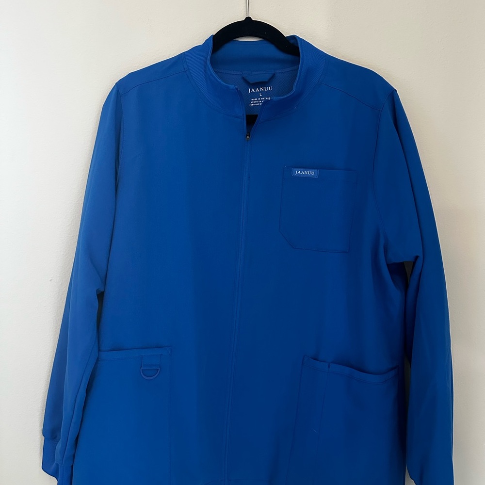 Jaanuu Royal Blue Scrub Jacket